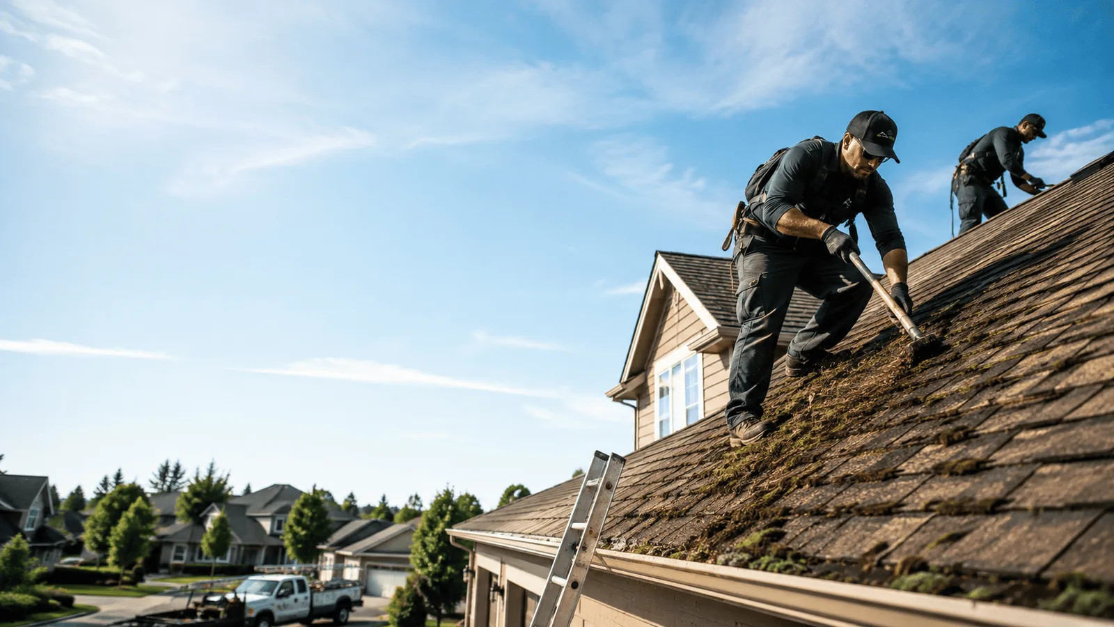 Roof Moss Removal in Doucette, TX near me